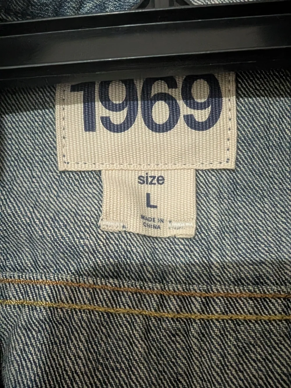 GAP Japanese Selvedge Denim Jacket in Light and Dark Blue